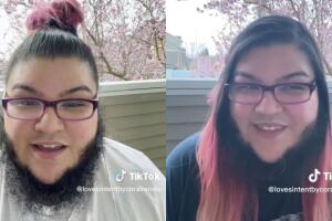 Mujer deja crecer su barba por un año y la muestra con orgullo (2).jpg