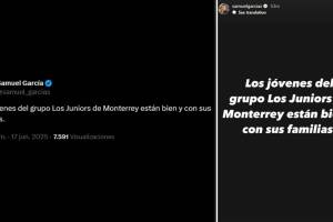 El gobernador de Nuevo León reportó la aparición de Los Juniors de Monterrey y su chofer