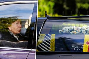 Princesa Ana, hija de la reina Isabel, escolta a su madre en su último viaje antes de su funeral
