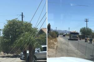 Accidente de tránsito provoca corte de energía al este de Mesa