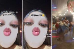 Chica comparte en TikTok el incidente que sufrió en su fiesta de grauación.