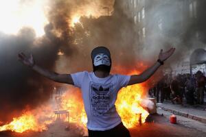 Protest against Chile's government in Santiago