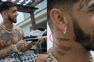 Con esta foto, Anuel AA deja al descubierto que aún conserva el tatuaje que se hizo con el nombre real de Yailin La Más Viral pese a su separación.