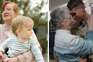 Ello lo adoptó cuando era un bebé y ahora que enfermó de Alzheimer, él la cuida con amor.jpg