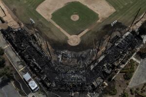 California Ballpark Fire