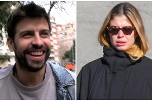 Clara Chía, la novia de Piqué, choca un contra anuncio en la calle y él reacciona así