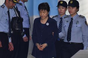 Former South Korea President Park Geun-hye Appears In Court for Trial