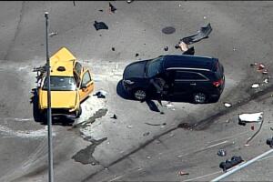 Varios heridos en accidente múltiple en Miami