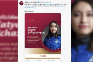 Katia Echazarreta primera mujer mexicana viajar espacio 