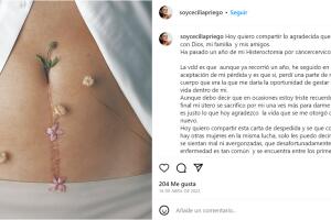 Con este mensaje fechado en abril de 2022, Cecilia Priego dio a conocer que tenía cáncer.