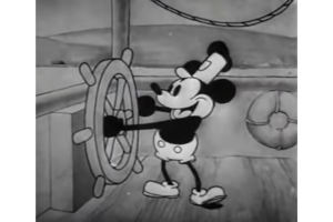 'Steamboat Willie' Mickey Mouse