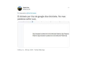 Reacciones en Twitter al audio ”alquiler” o “bicicleta”