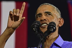 Barack Obama en un acto de apoyo al candidato demócrata a gobernador de Ohio.