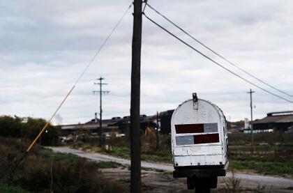 YOUNGSTOWN, OH - OCTOBER 24: A mailboxe stands along a road in an industrial area on October 24, 2016 in Youngstown, Ohio. Ohio has become one of the key battleground states in the 2016 presidential election with both candidates or their surrogates making weekly visits to the Buckeye State. (Photo by Spencer Platt/Getty Images)
