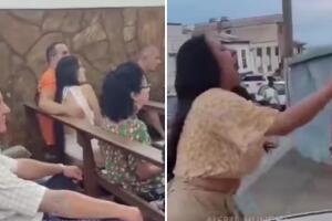 Mujer descubre a su esposo con su amante en iglesia