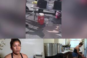 Le botan todo el champurrado al suelo: otra vendedora ambulante de LA es atacada