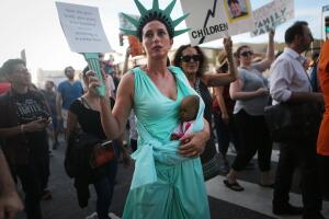 Protestors Hold March In L.A. Against Separation Of Children Of Immigrants