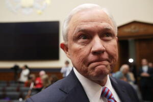 El fiscal general Jeff Sessions durante la audiencia ante el Comité Judicial de la Cámara de Representantes, el martes 14 de noviembre de 2017.