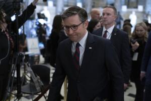 El presidente de la Cámara de Representantes, el republicano Mike Johnson.