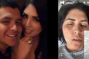 A la derecha, el mensaje y foto que publicó Cristy Nodal, mamá de Christian Nodal, revelando cuál es su estado de salud. 