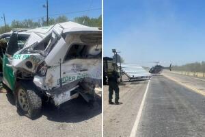choque punto de revisión Patrulla Fronteriza Eagle Pass agente herido