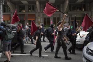 Alt-Right Groups Hold "Demand Free Speech" Rally