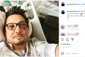 Jeremy Renner en el hospital