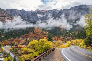 Ouray Colorado in Autumn on the Million Dollar Highway