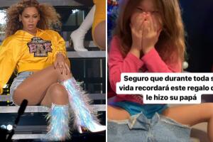 Papá hace réplica exacta de las botas de Beyoncé para su hija: lo llamaron “el mejor padre”