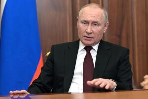 Putin's speech announcing recognition of separatist "republics"