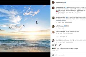 Andrea García despidió a su padre con emotivo mensaje.