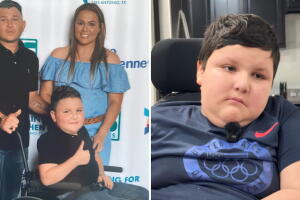Israel, de 10 años, padece distrofia muscular de Duchenne. Su madre planea regresar a México con sus hijos para reunirse con el padre del menor, quien fue deportado.