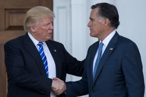 Mitt Romney y Donald Trump