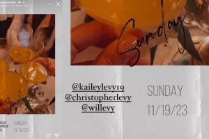 Elizabeth Gutiérrez también compartió esta foto de un brindis en la que etiquetó a sus dos hijos y al cubano.   