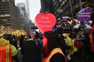 Immigration Rights Activists March From United Nations To Trump Tower