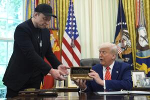 Trump Musk Golden Key