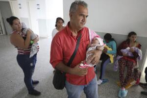 Former Venezuelan police officer Eduardo Bravo hopes to get her birth certificate in Cucuta.