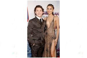 Zendaya y Tom Holland en la premiere de Spider-Man: No Way Home