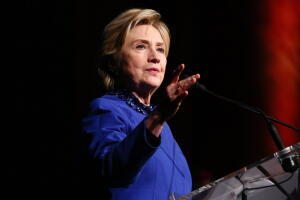 Hillary Clinton durante una aparición pública reciente