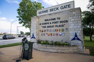 Fort Hood entrance gate