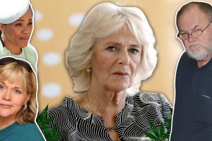 Camilla Parker Bowles, Doria Ragland, Thomas Markle y Samantha Markle