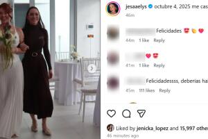 Mireddys González la habría acompañado al altar.  