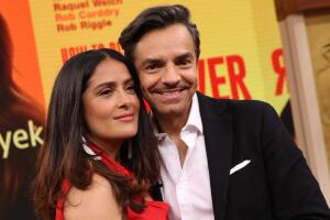 Salma Hayek y Eugenio Derbez en Despierta América