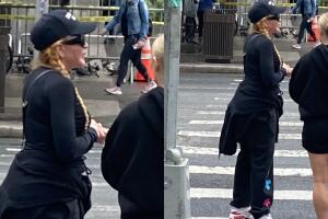 A Madonna se le vio de aparente buen humor un día antes de que fuera intubada en un hospital en NYC tras una infección que sufrió y que la puso al borde de la muerte. 