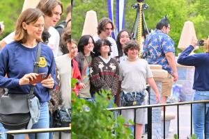 Garner se aseguró de documentar el paseo con su su celular tomando fotos a Seraphina, Emme y sus amigos. 