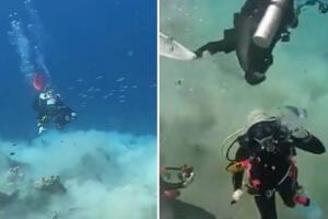 Buzos captan cómo se ve un terremoto bajo el mar