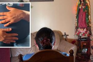 Mujer embarazada, entrevista.