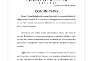 Dagna Mata compartió este comunicado