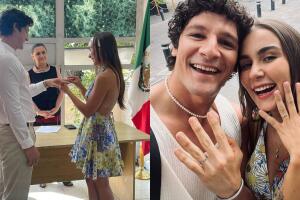 Julia Urbini y Paco Pizaña se casaron en una íntima ceremonia civil.