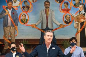 Wendy Carrillo, Gavin Newsom, Kevin de Leon